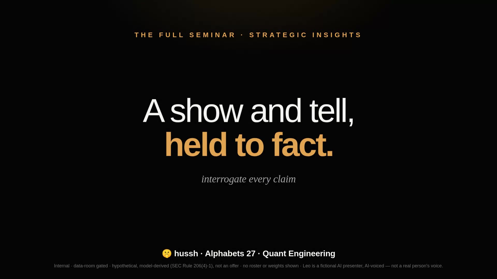 The Full Seminar — the mathematics of aloha