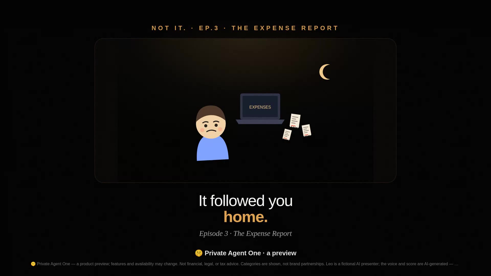 Not It. · Ep.3 — The Expense Report