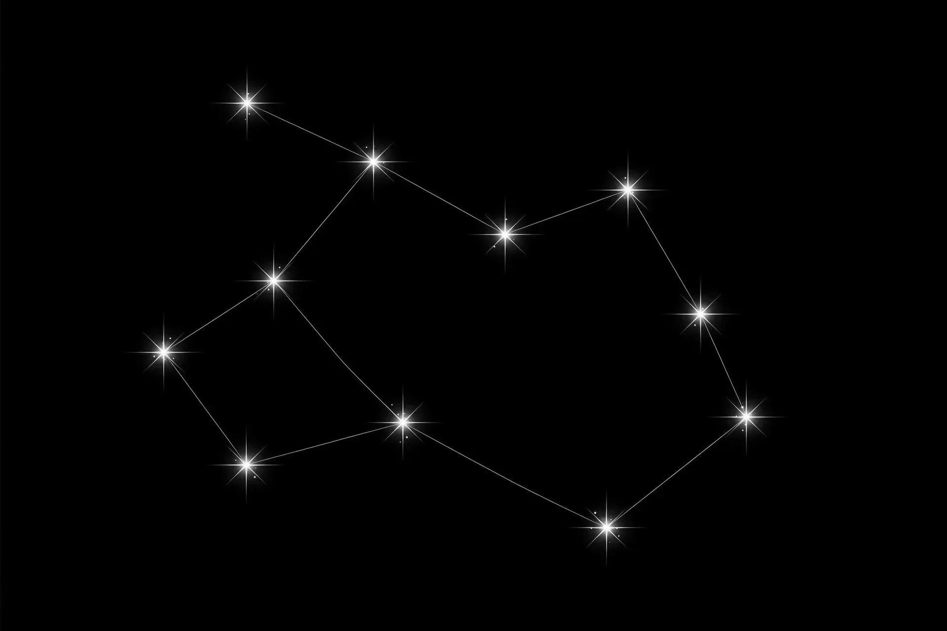Ten stars joined as one constellation